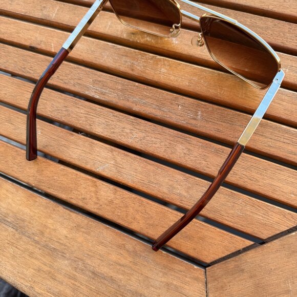 Louis Vuitton Attitude Gold & Brown Aviator Sunglasses Unisex Metal Frame Classi - Picture 4 of 7